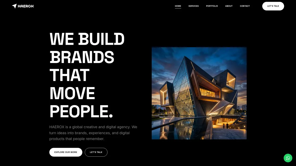 HAEROX — Positioning HAEROX as a premium global creative agency
